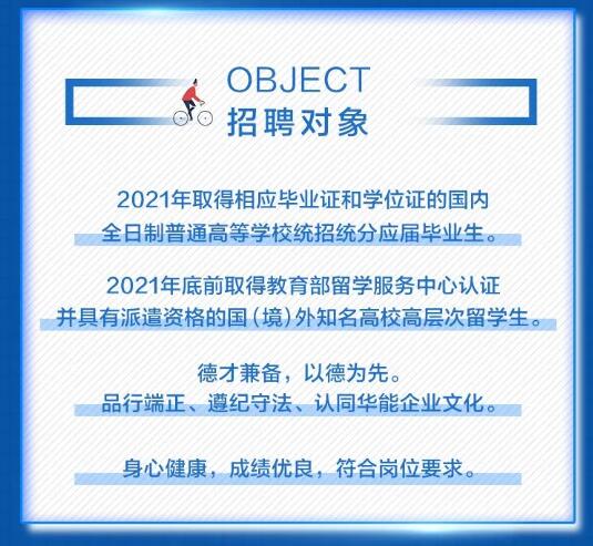 【招聘信息】中國華能2021年校園招聘