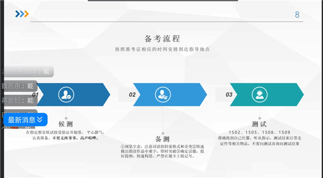 我校成功舉辦首次國家普通話水平測試